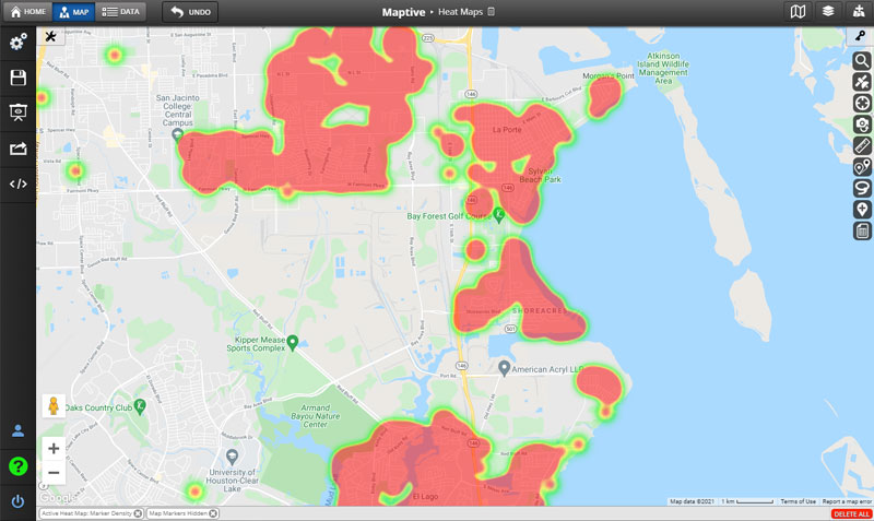 How Heat Maps are Used for Business Mapping | Maptive