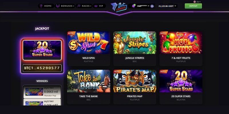 7Bit - Best Selection of Tether Casino Games