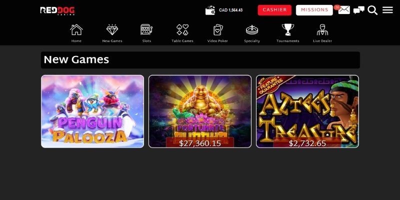 Red Dog Casino - Top Online Casino in Canada for Video Poker
